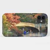 Najaar in Central Park: Boeters door Bow Bridge #0 Case-Mate iPhone Case (Achterkant (horizontaal))