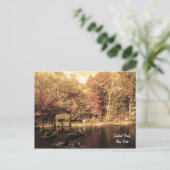 Najaar in Central Park Briefkaart (Staand voorkant)