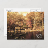 Najaar in Central Park Briefkaart (Voorkant / Achterkant)