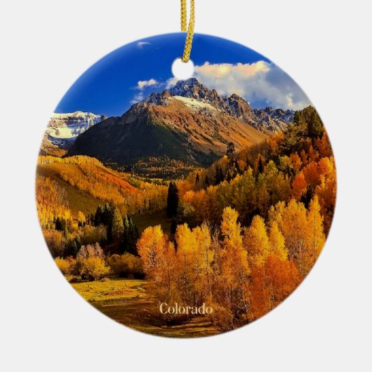 Najaar in Colorado Keramisch Ornament (Voorkant)