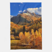 Najaar in Colorado Theedoek (Verticaal)