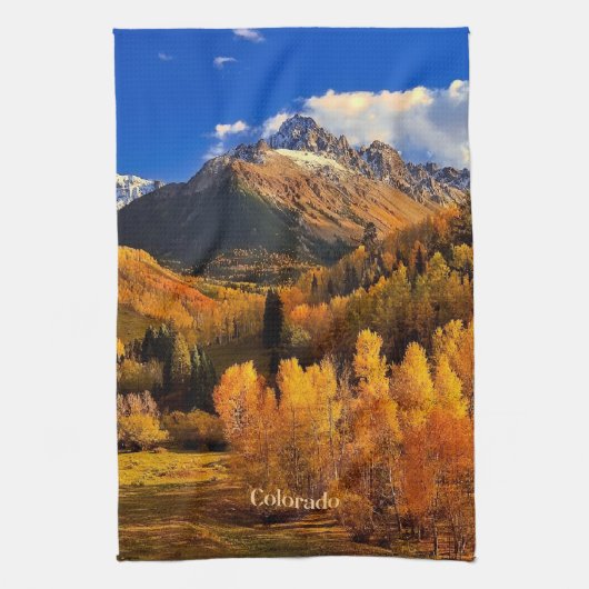 Najaar in Colorado Theedoek (Verticaal)