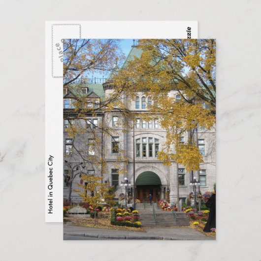 Najaar in de stad Quebec Briefkaart (Voorkant / Achterkant)