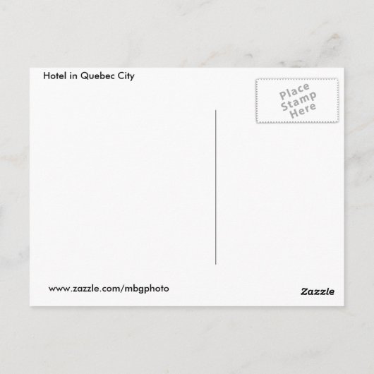 Najaar in de stad Quebec Briefkaart (Achterkant)