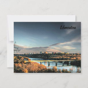 Najaar in Edmonton, schilderachtig Briefkaart