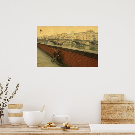 Najaar in Florence, vintage Poster (Keuken)