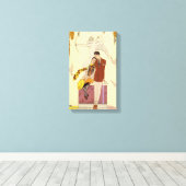 Najaar in Frankrijk Art Deco Canvas Afdruk (Insitu (Houten vloer))