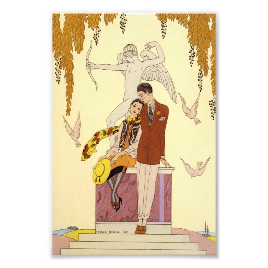 Najaar in Frankrijk Art Deco Foto Afdruk (Voorkant)