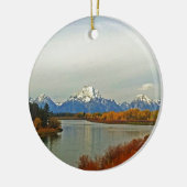 Najaar in het nationale park Grand Teton Keramisch Ornament (Links)