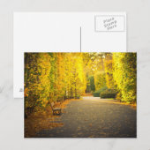 Najaar in het park in Gdansk, Polen Briefkaart (Voorkant / Achterkant)