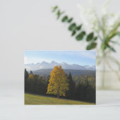Najaar in het Poster Tatras Briefkaart (Staand voorkant)