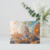 Najaar in Montmartre Briefkaart (Staand voorkant)