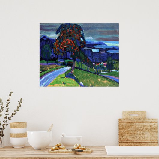 Najaar in Murnau, poster (Keuken)