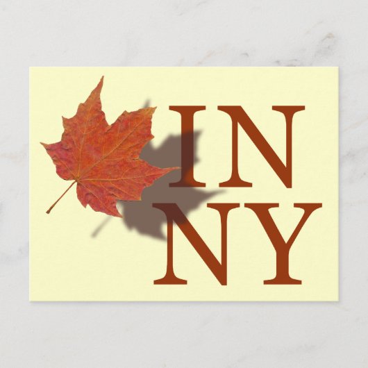 Najaar in New York Briefkaart (Voorkant)