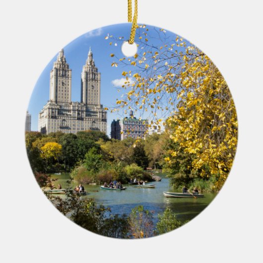 Najaar in New York, Thanksgiving Keramisch Ornament (Voorkant)