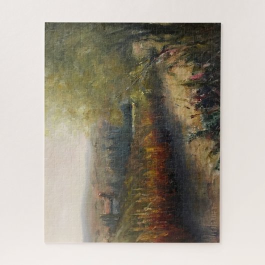 Najaar in Umbria Original Artwork Legpuzzel (Verticaal)