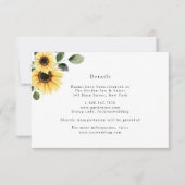 Najaar Kaart met details over zonnebloempjes (Voorkant)