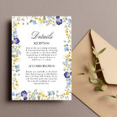 Najaar Kaart van de Details van het huwelijk van F