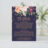 Najaar Kaart van de Details van het huwelijk van F (Staand voorkant)