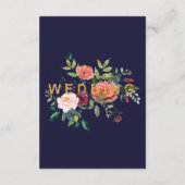 Najaar Kaart van de Details van het huwelijk van F (Achterkant)