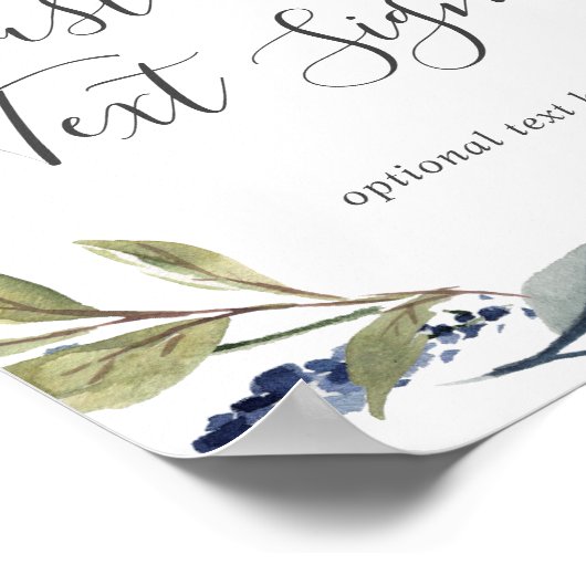 Najaar Kaarten en cadeautjes Aangepaste tekst Poster (Hoek)