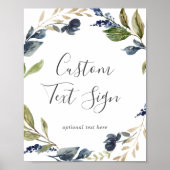 Najaar Kaarten en cadeautjes Aangepaste tekst Poster (Voorkant)