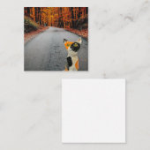 Najaar Kat Kaart Notitiekaartje (Voorkant / Achterkant)