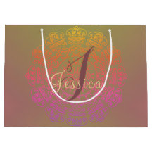 Najaar kleur Mandala Monogram Gift Bag