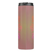 Najaar kleur Mandala Monogram Thermosbeker (Achterkant)