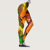 Najaar kleuren Abstracte kleuren verven Leggings (Rechts)