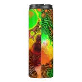 Najaar kleuren Abstracte kleuren verven Thermosbeker (Achterkant)