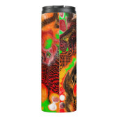 Najaar kleuren Abstracte kleuren verven Thermosbeker (Achterkant)