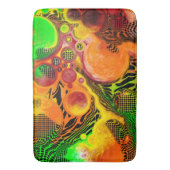 Najaar kleuren Abstracte kleurenkorven voor het sc Badmat (Voorkant Verticaal)