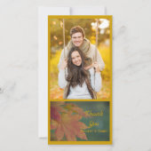 Najaar kleuren bruiloft Hartelijk dank Bedankkaart (Voorkant)