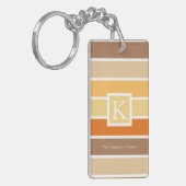 Najaar kleurenpalet met warme pasta | Gepersonalis Sleutelhanger (Voorkant Links)