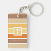 Najaar kleurenpalet met warme pasta | Gepersonalis Sleutelhanger (achterkant)