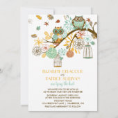 Najaar kleurrijke eigenaar / uitnodiging tot huwel (Achterkant)