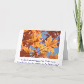 Najaar laat de Bomen van de Herfst van douane Wens Kaart (Achterkant)