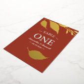 Najaar laat de Kaart van de Folie van het Aantal v (Gedraaid)