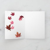 Najaar laat Faerie-Wenskaarten over Kaart (Binnen)