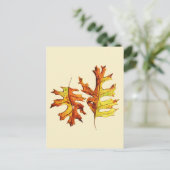 Najaar laat mooie Natuur Waterverf kunst Briefkaart (Staand voorkant)