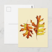 Najaar laat mooie Natuur Waterverf kunst Briefkaart (Voorkant / Achterkant)