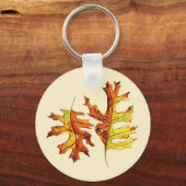 Najaar laat mooie Natuur Waterverf kunst Sleutelhanger (Voorkant)