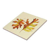 Najaar laat mooie Natuur Waterverf kunst Tegeltje (Zijkant)