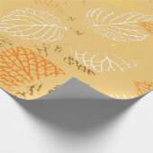 Najaar, Leaves Pattern 4 Cadeaupapier (Hoek)