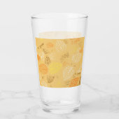 Najaar, Leaves Pattern 4 Glas (Achterkant)