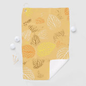Najaar, Leaves Pattern 4 Golfhanddoek (Insitu)