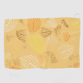 Najaar, Leaves Pattern 4 Golfhanddoek (Horizontaal)