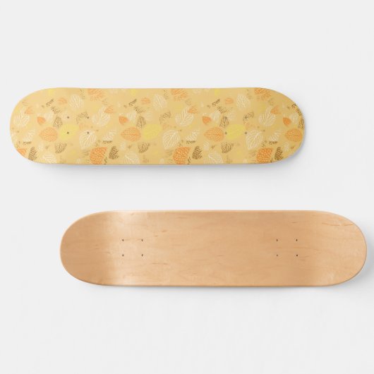 Najaar, Leaves Pattern 4 Persoonlijk Skateboard (Horizontaal)