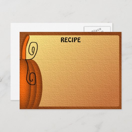 Najaar ledige kaart #2 (Voorkant / Achterkant)